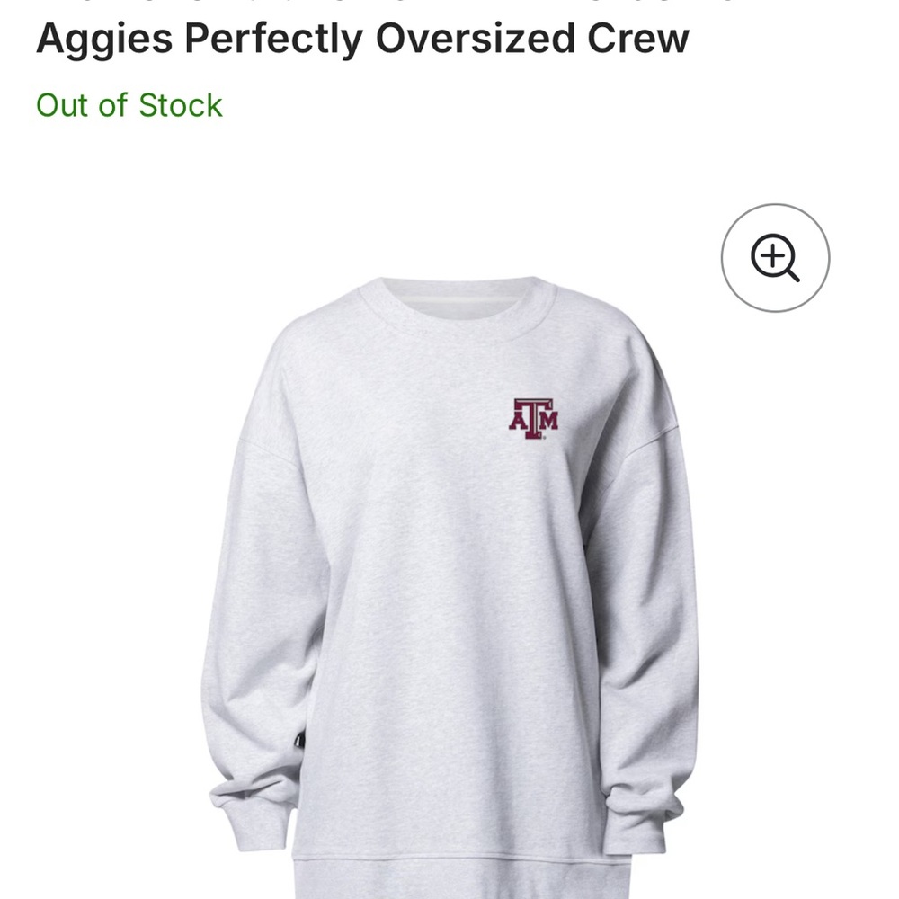 A&M Lululemon Oversized Crew - White. Never worn, bought at A&M book shop.